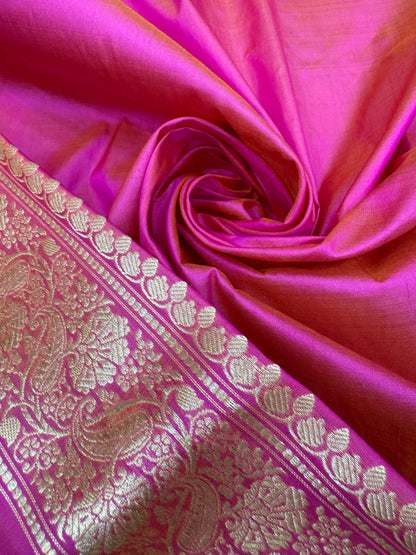 Pure Banarasi Katan Silk Simple Buta Saree