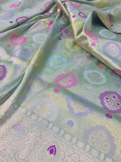 Pure Banarasi Katan Silk Brocade Saree