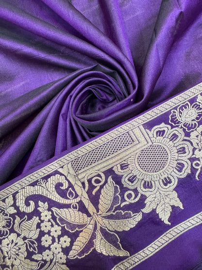 Pure Banarasi Katan Silk Rangkaat Saree