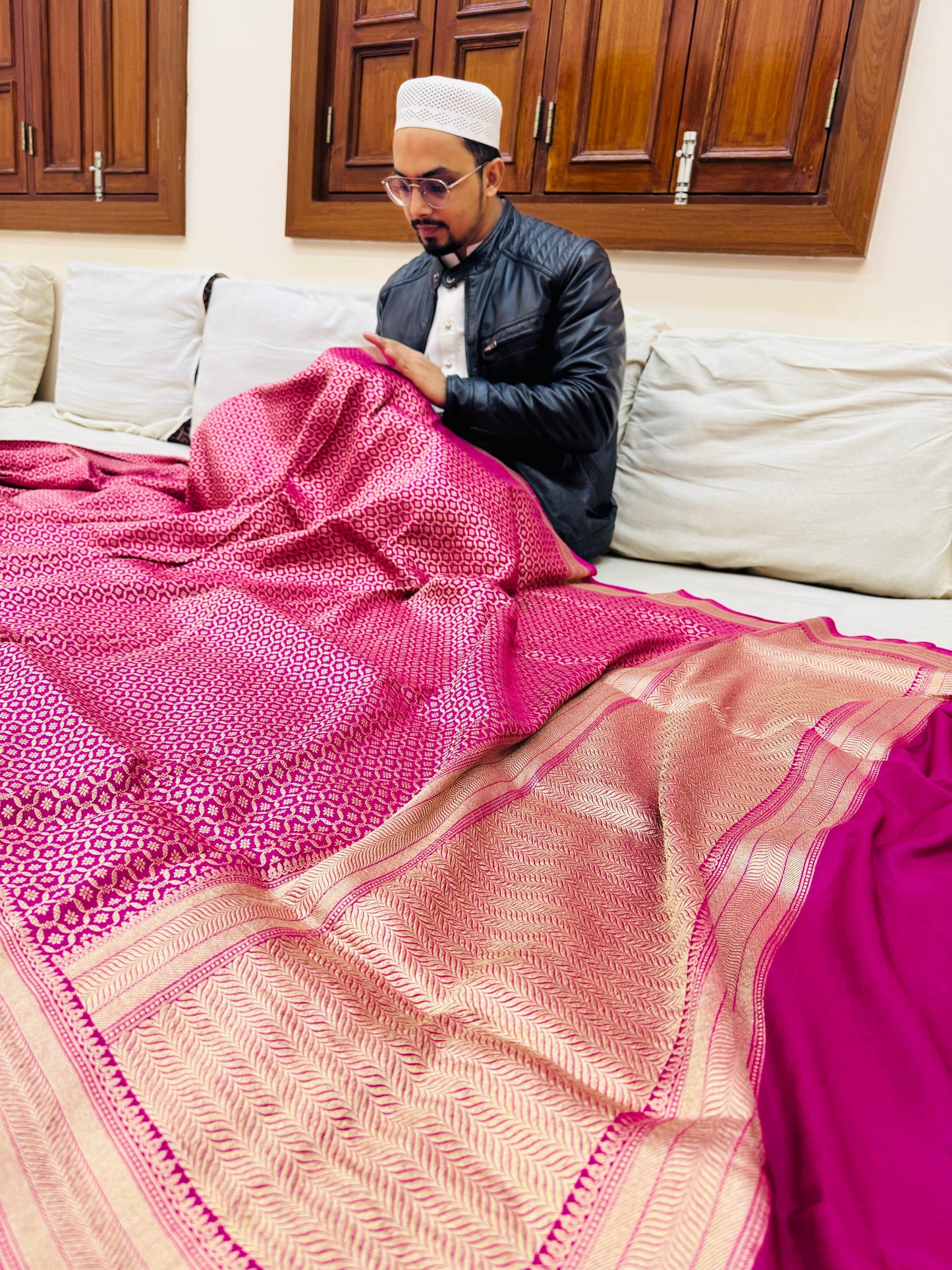 Pure Banarasi Katan Silk Brocade Saree