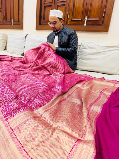 Pure Banarasi Katan Silk Brocade Saree