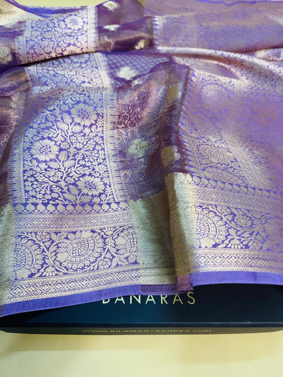 Pure Banarasi Chiniya Tissue Brocade Saree