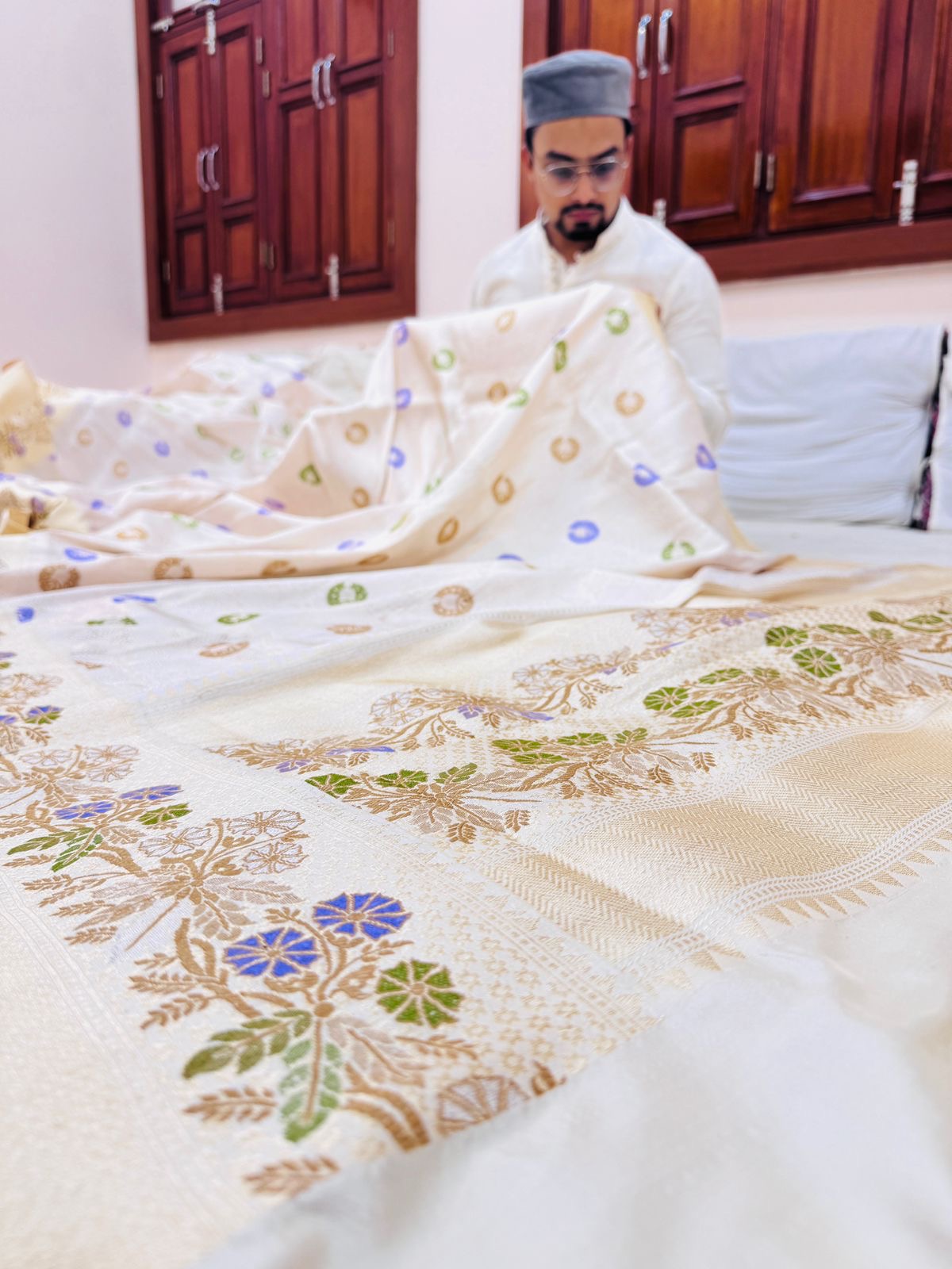 Pure Banarasi Katan Silk Brocade Saree