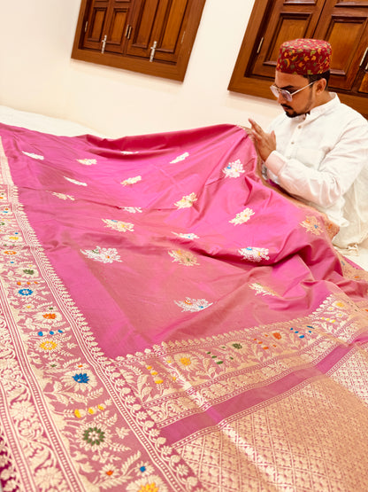 Pure Banarasi Katan Silk Buti Saree