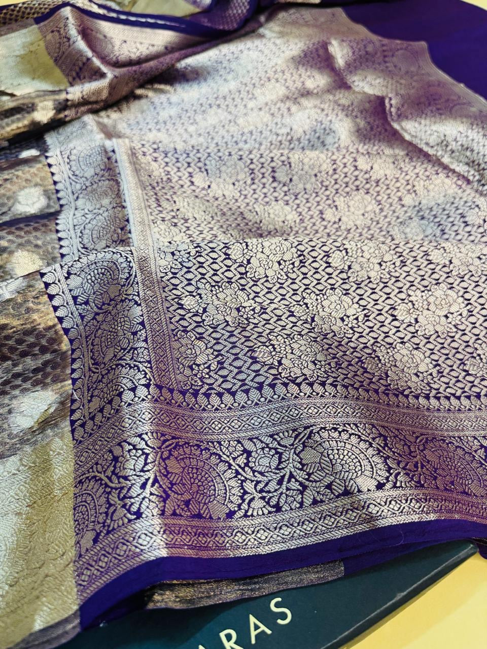 Pure Banarasi Chiniya Tissue Brocade Saree
