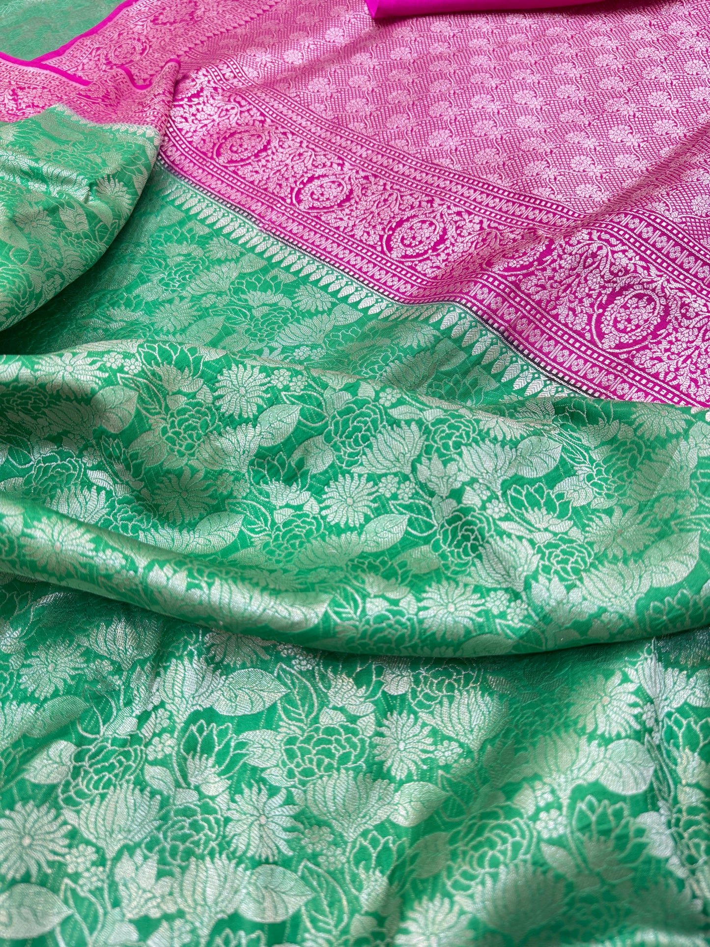 Pure Banarasi Katan Silk Tanchoi Saree
