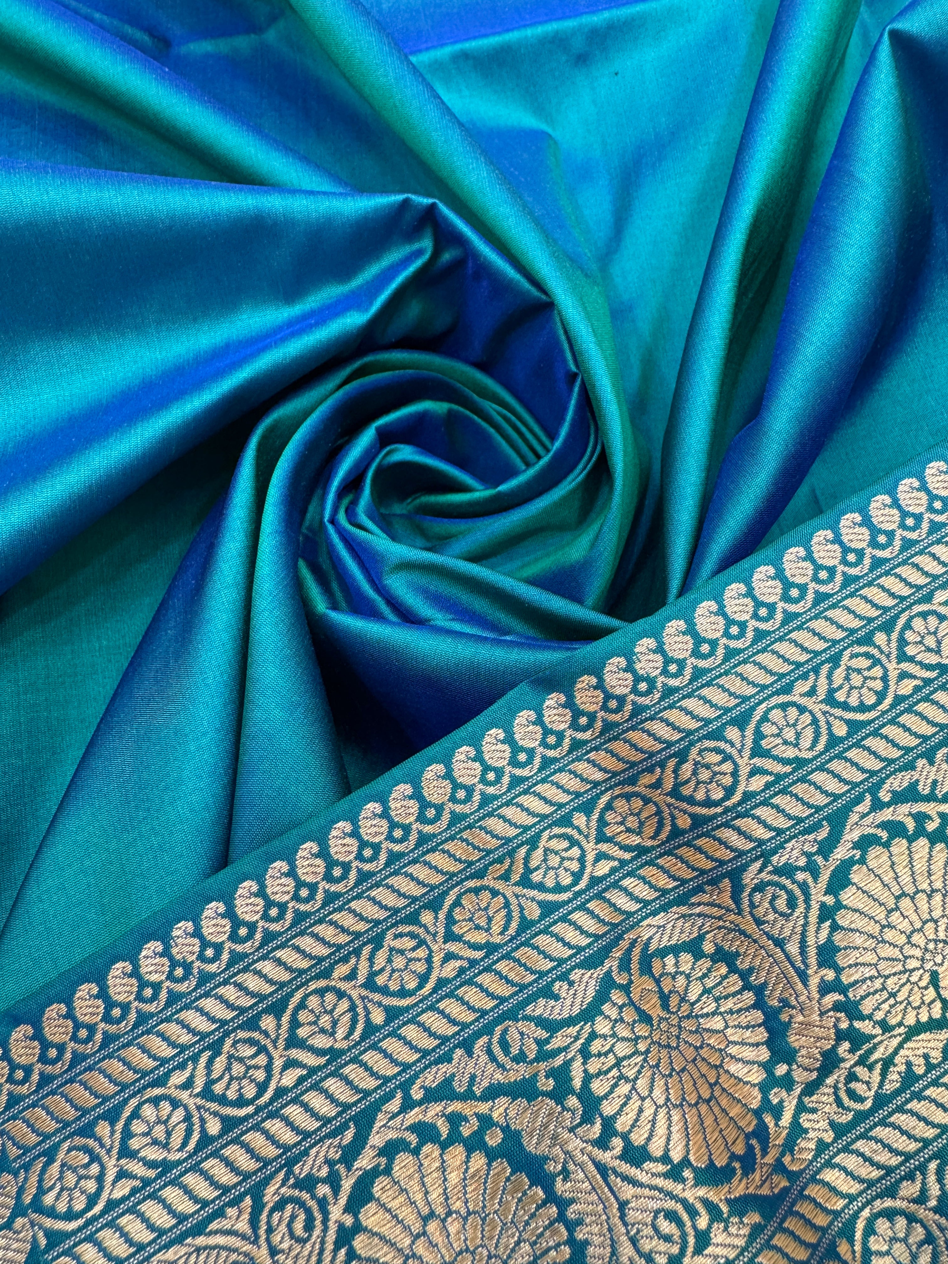 Pure Banarasi Katan Silk Simple Buta Saree