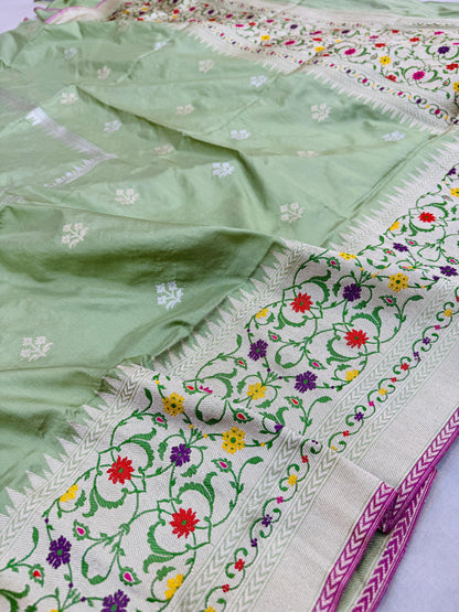 Pure Banarasi Katan Silk Designer Skirt Sarees