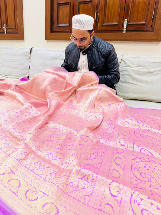 Pure Banarasi Katan Silk Brocade Saree