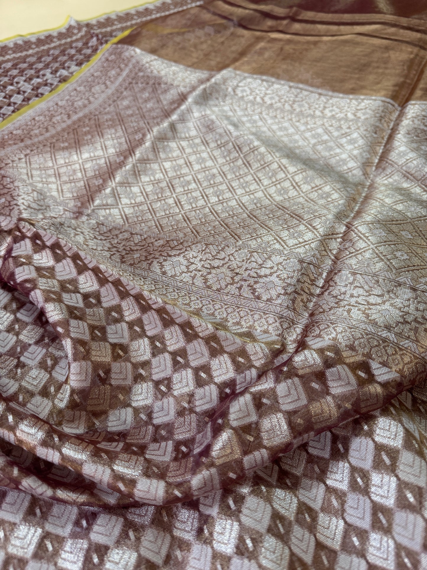 Pure Banarasi Kora Tissue Silk Saree