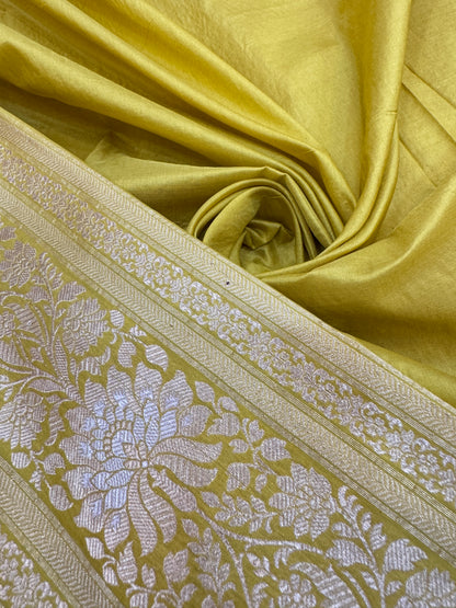 Pure Banarasi Katan Silk Sona Mina Jaal Saree