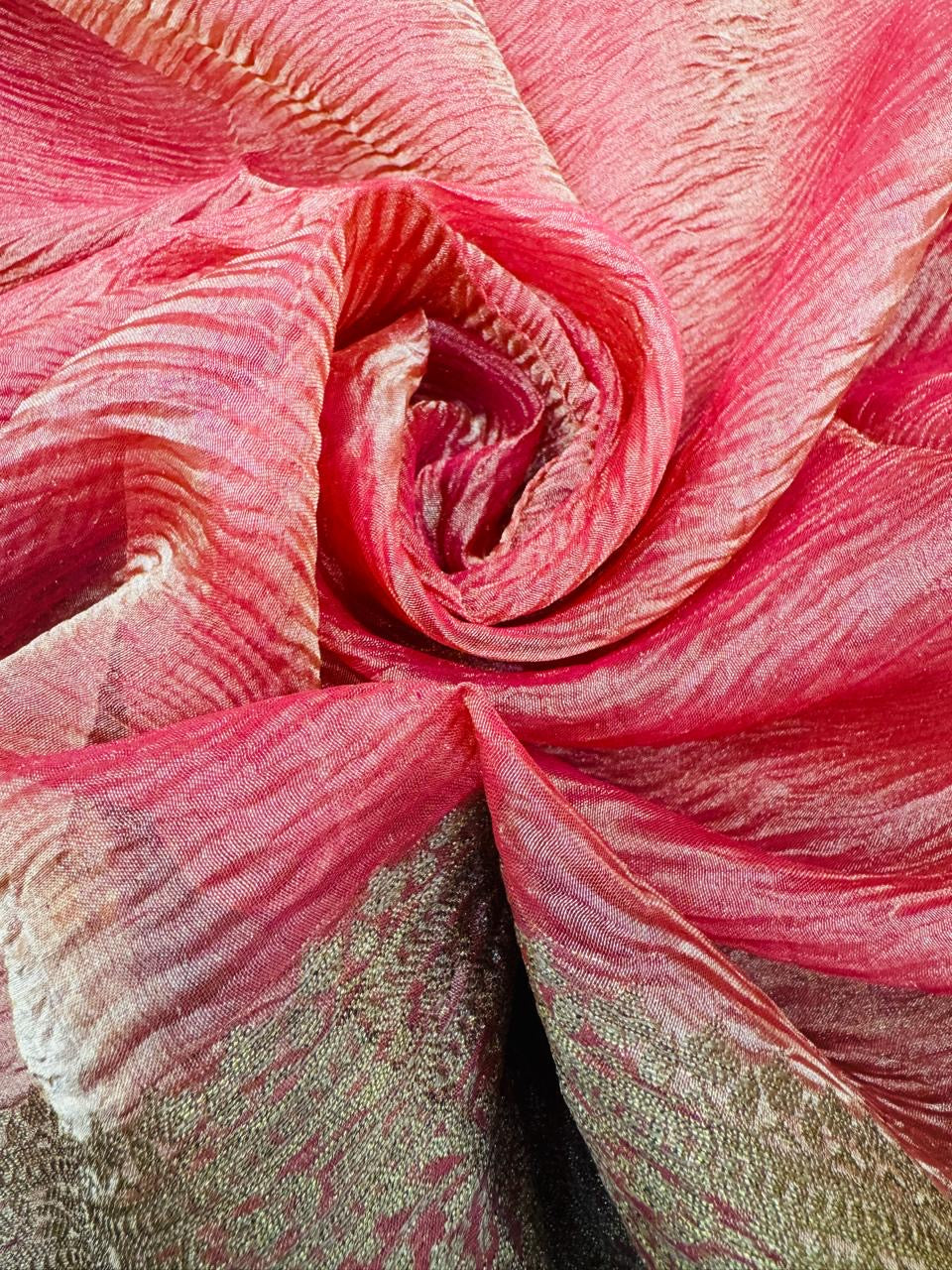 Pure Banarasi Crush Tissue Silk Sarees