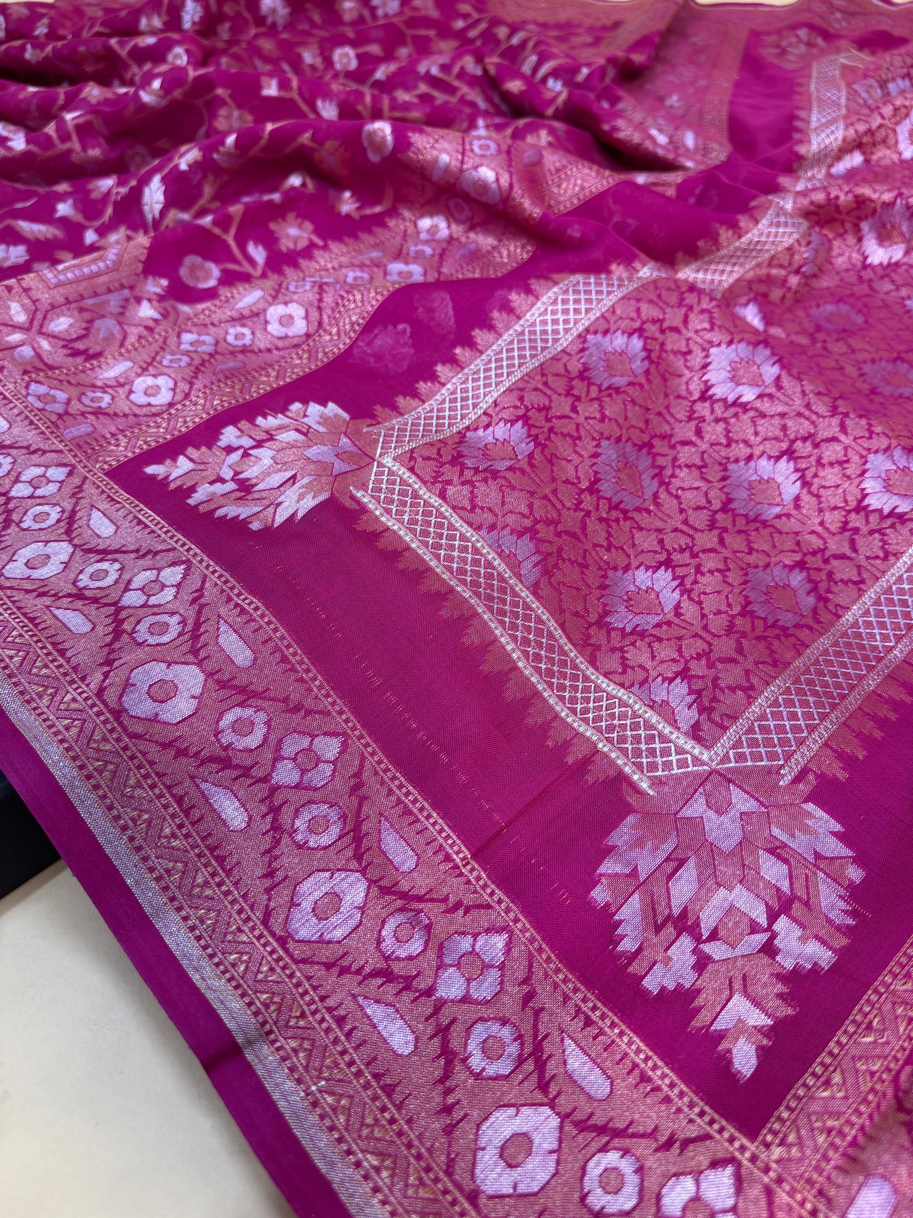 Pure Cotton Jamdani Jaal Saree