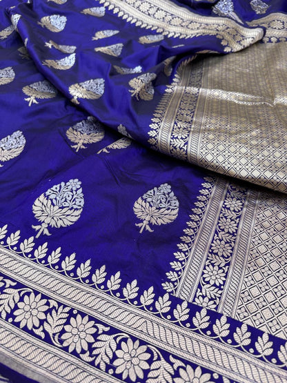 Pure Banarasi Katan Silk Buta Saree