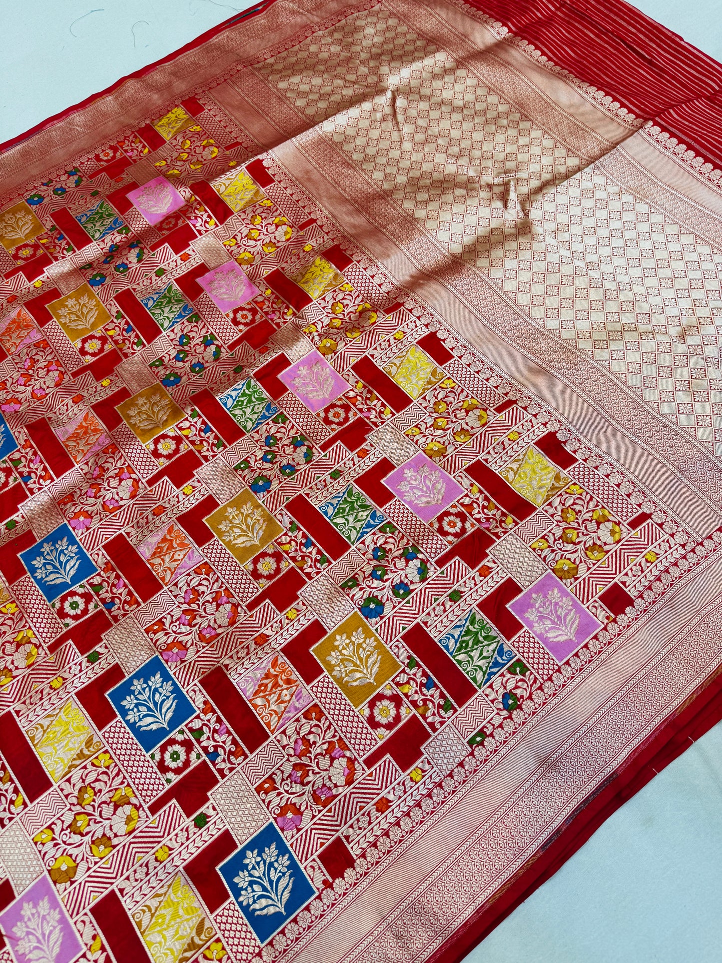 Pure Banarasi Katan Silk Rangkaat Saree