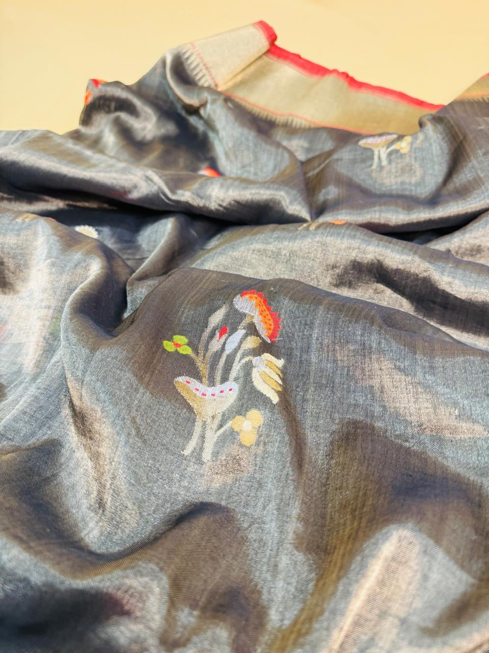 Cotton Tissue Silk Mina Buta Saree