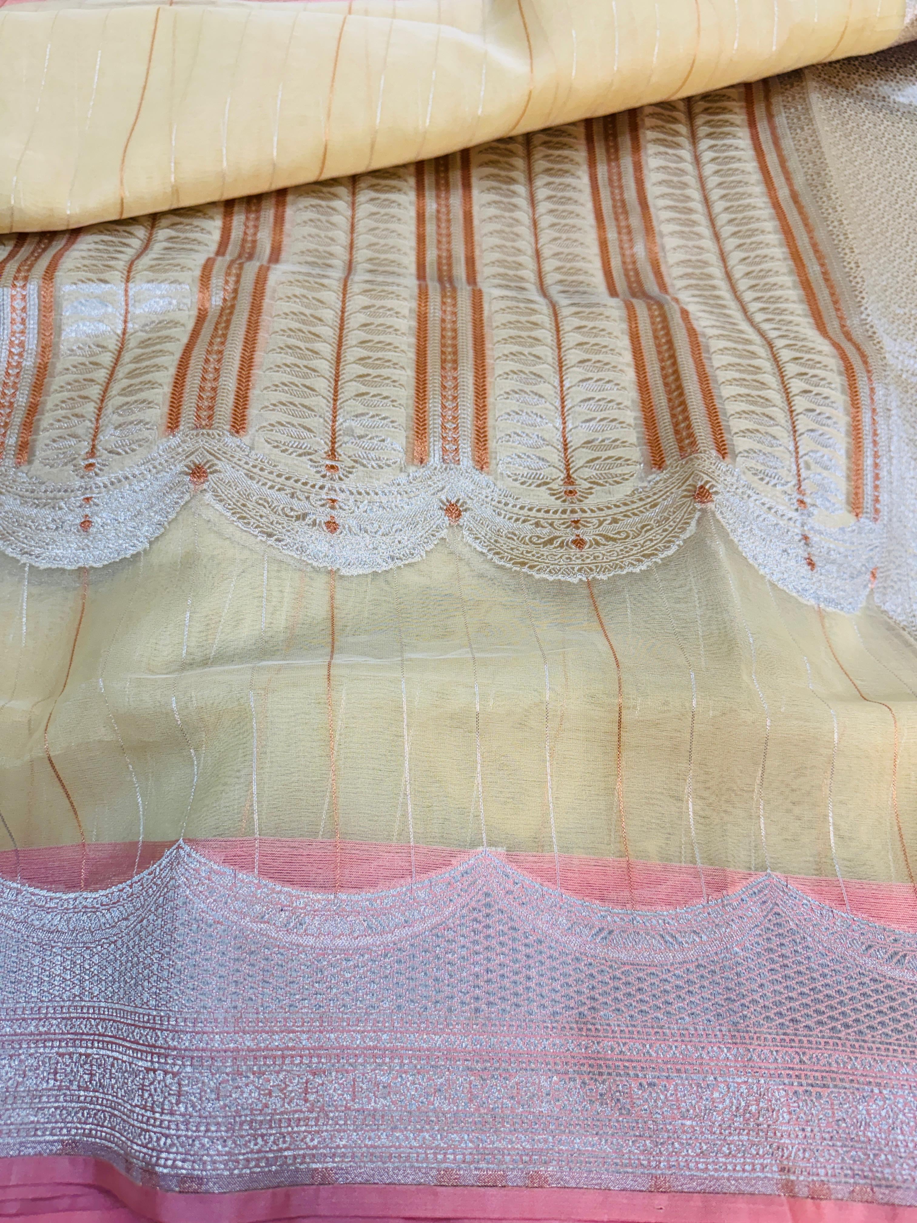 Art Silk Kora Designer Saree