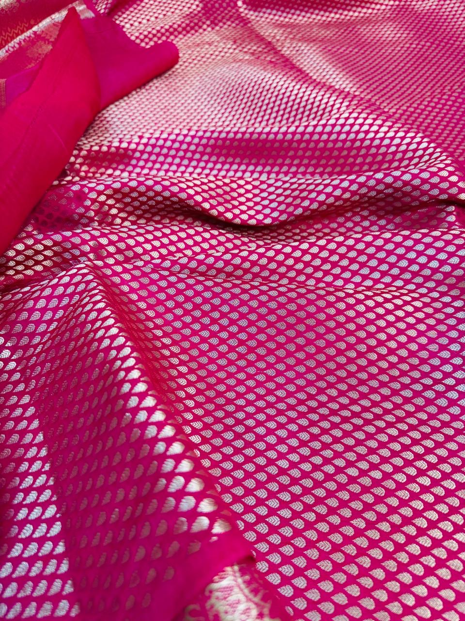 Pure Banarasi Chiniya Tissue Brocade Saree