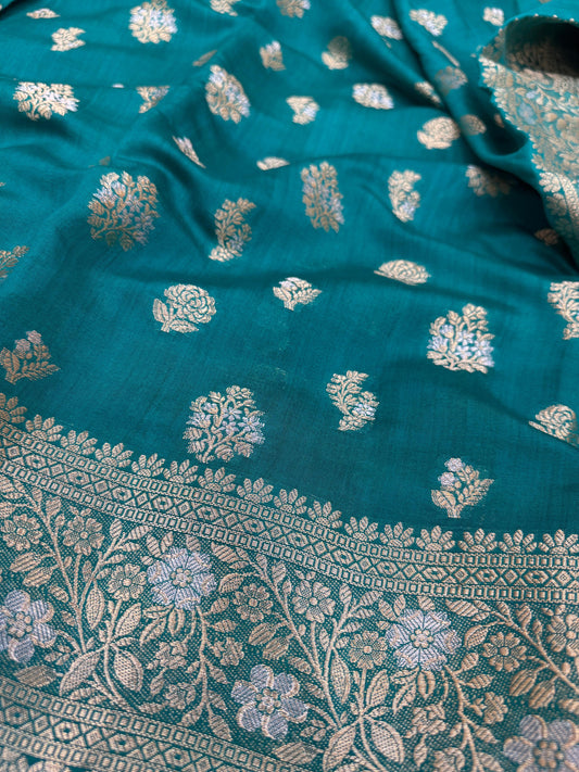 Pure Banarasi Chiniya Silk Sona Rupa Saree