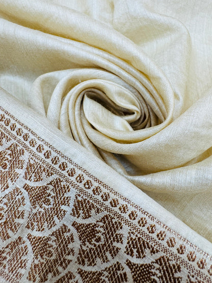 Pure Banarasi Natural Munga Silk Mina Jaal Saree