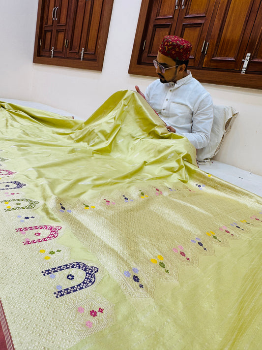 Pure Banarasi Katan Silk Buti Saree