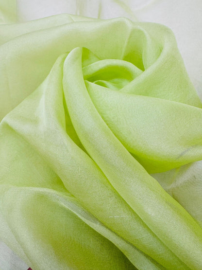 Pure Banarasi Kora Silk Embroidery Saree