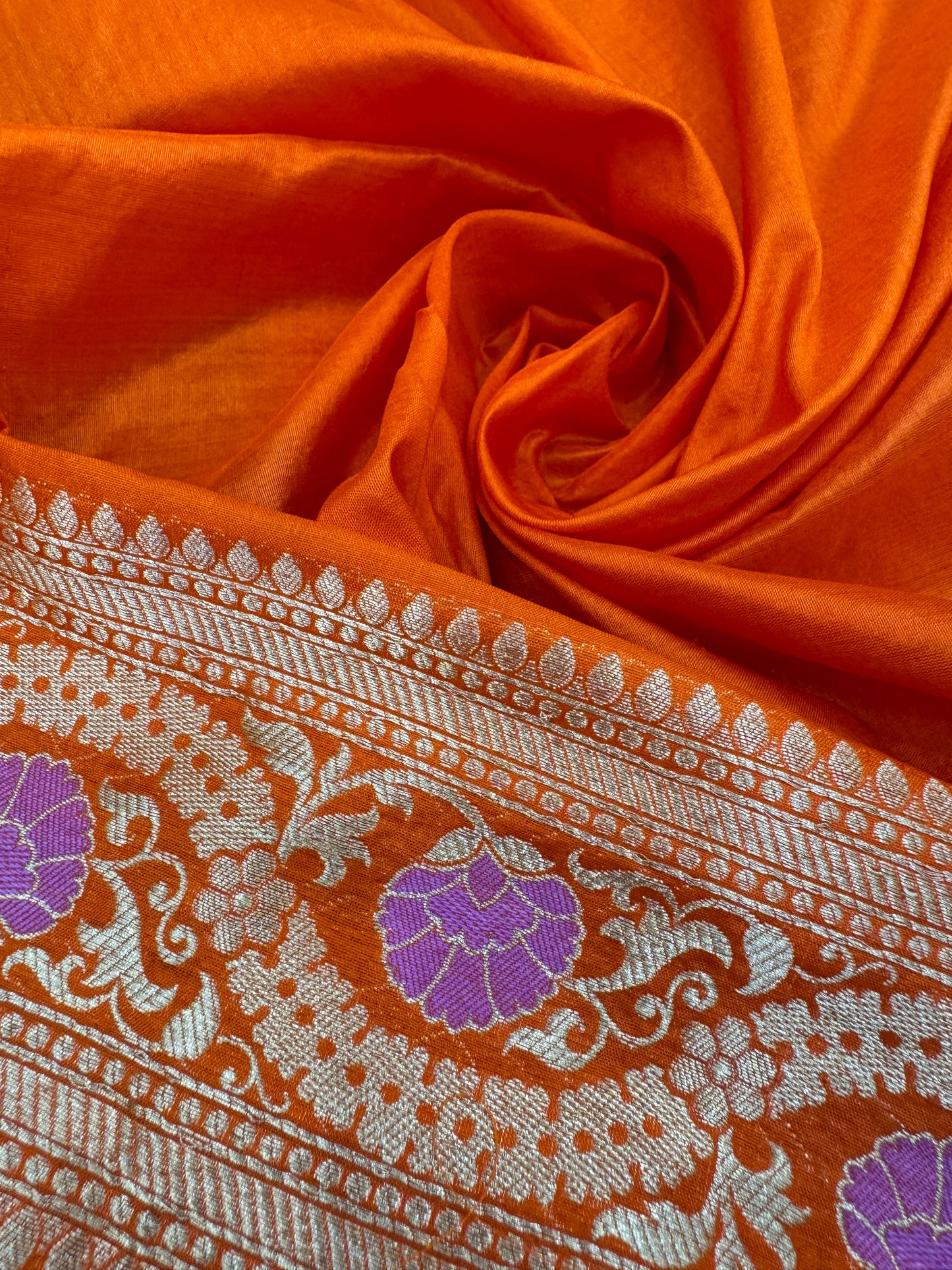 Pure Banarasi Katan Silk Kadhwa Mina Jaal Saree