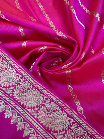 Pure Banarasi Katan Silk kadhwa Buta Saree