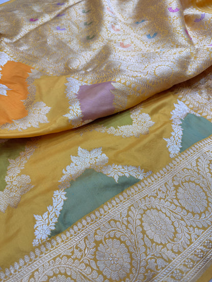 Pure Banarasi Katan Silk Rangkaat Saree