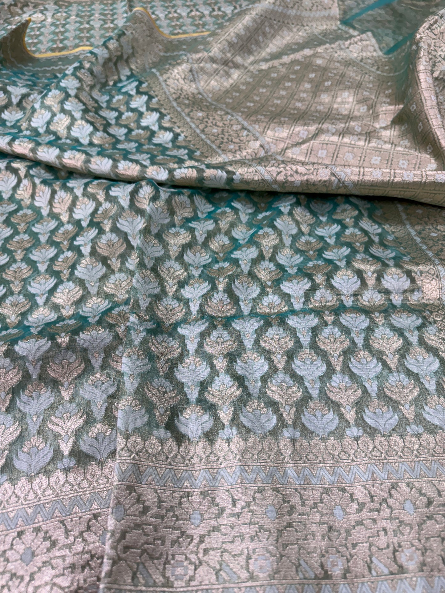 Pure Banarasi Kora Tissue Silk Saree