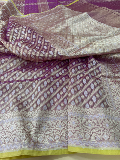 Pure Banarasi Kora Tissue Silk Saree