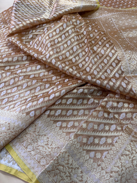 Pure Banarasi Kora Tissue Silk Saree