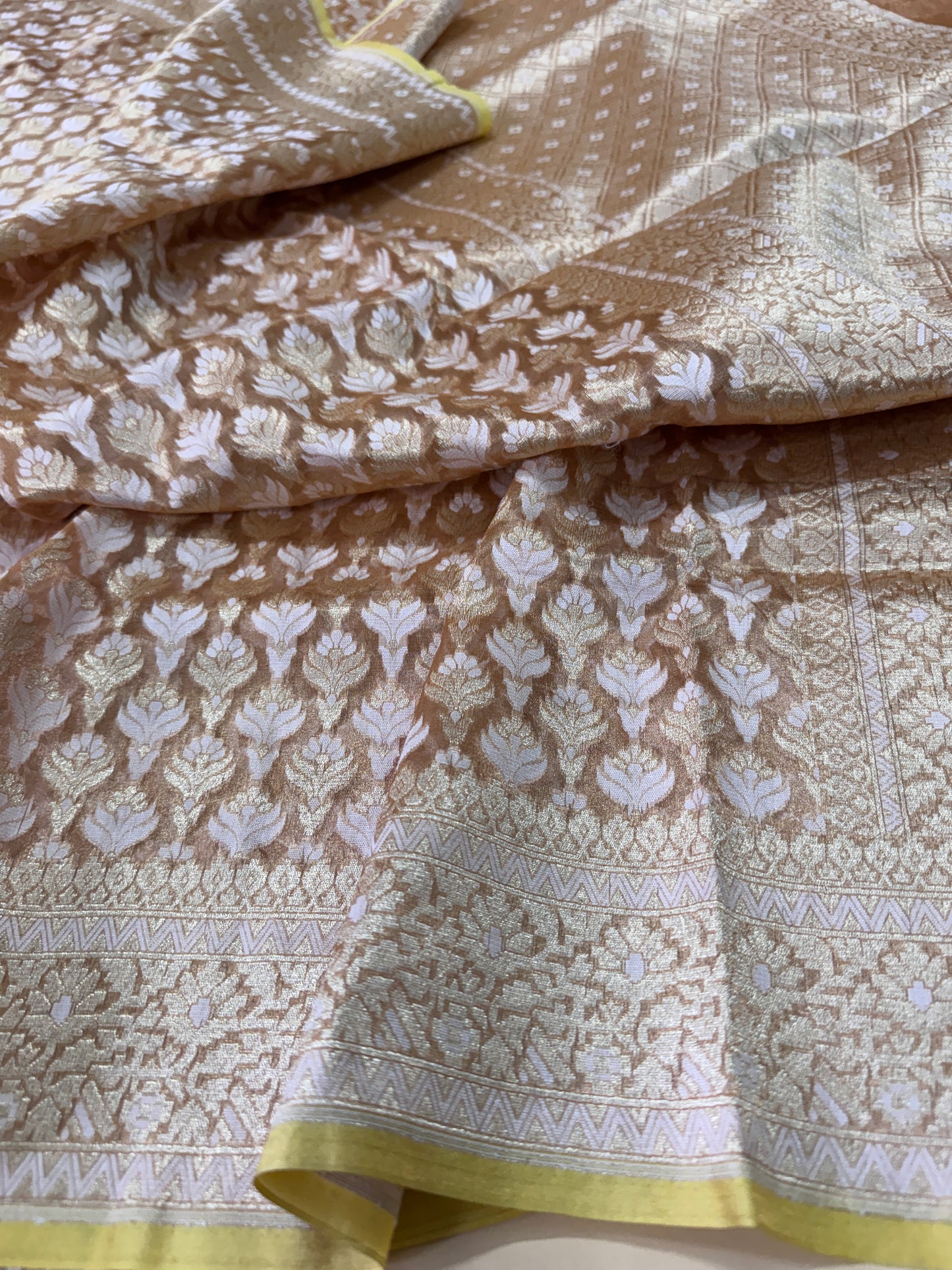 Pure Banarasi Kora Tissue Silk Saree