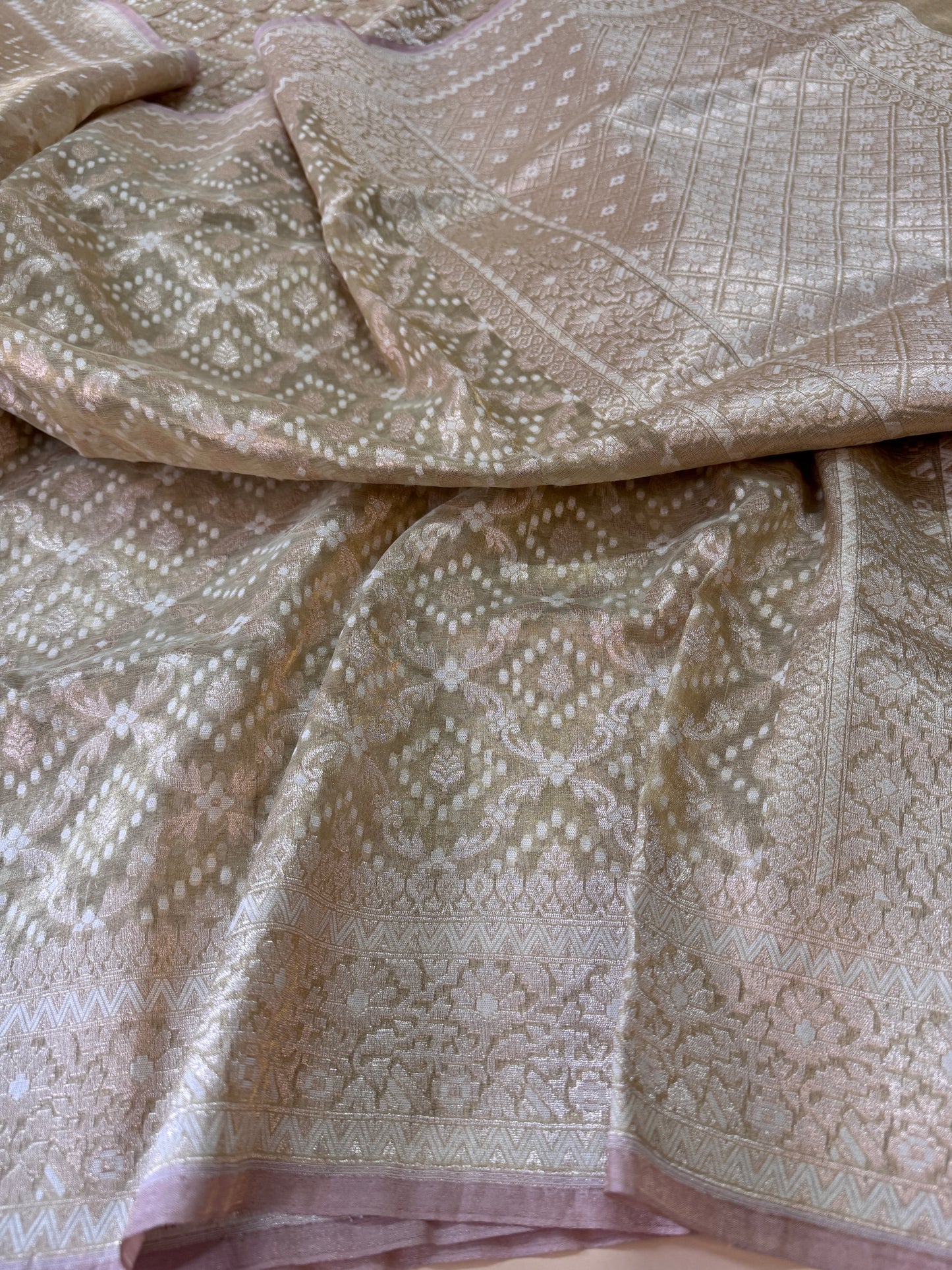 Pure Banarasi Kora Tissue Silk Saree