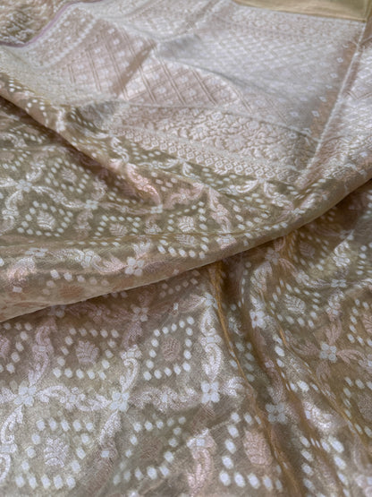 Pure Banarasi Kora Tissue Silk Saree