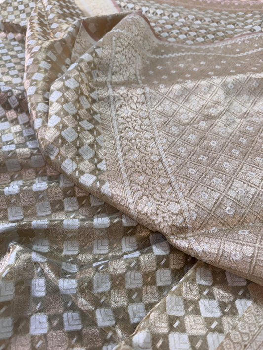 Pure Banarasi Kora Tissue Silk Saree