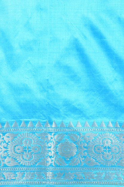 Pure Katan Silk Kadhwa Buti Banarasi Saree