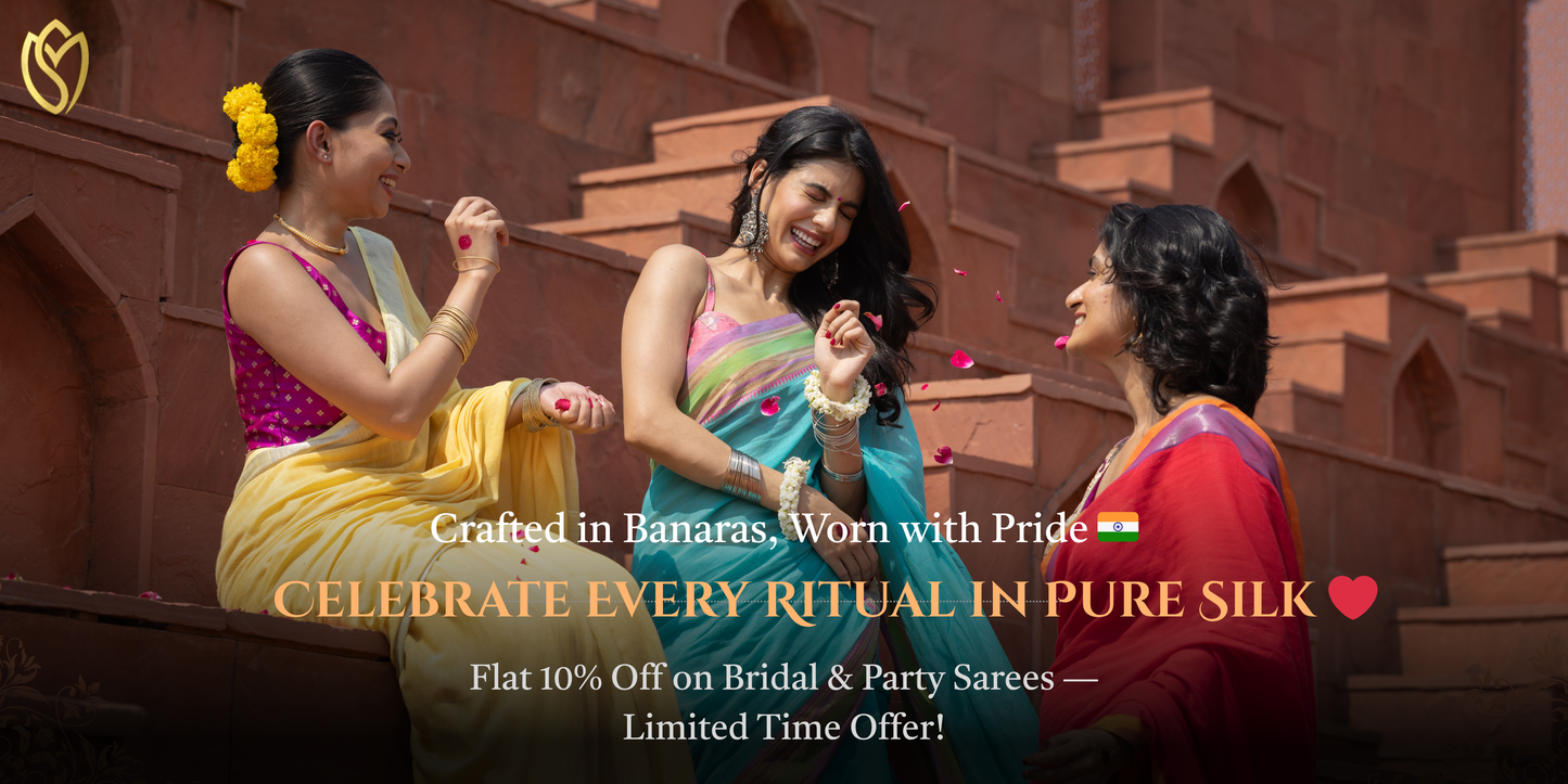 Pure Banarasi Katan Silk Paithani Border Saree