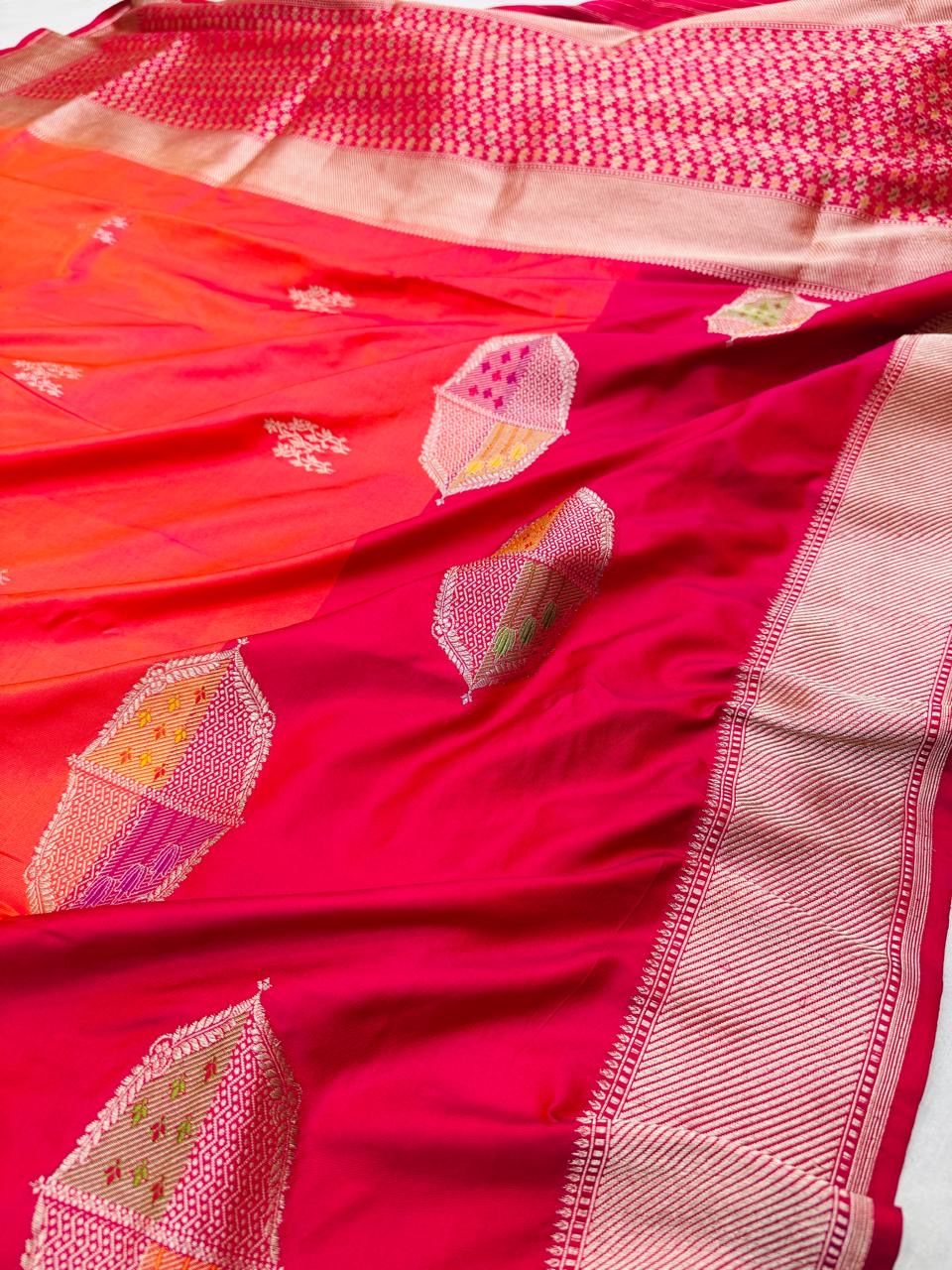 Katan Silk Skirt Brocade Saree