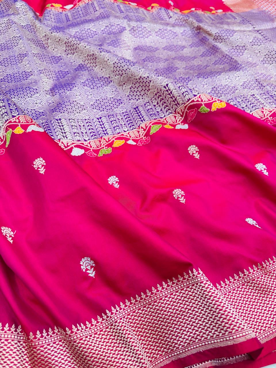 Katan Silk Skirt Brocade Saree