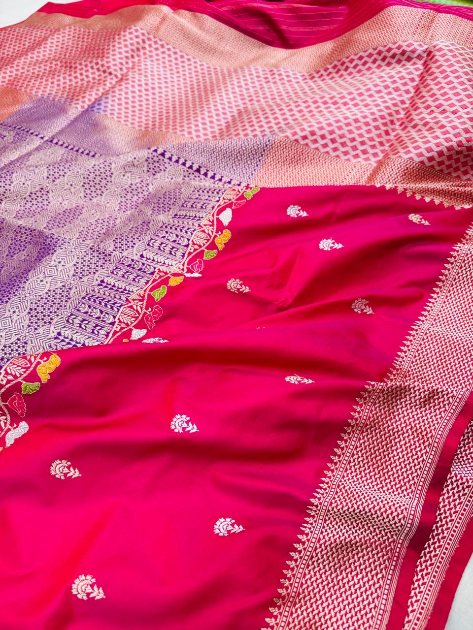 Katan Silk Skirt Brocade Saree