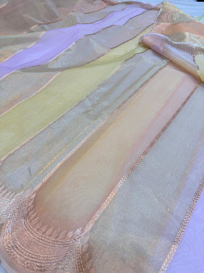 Pure Banarasi Kora Silk Kiara Advani Inspired Saree