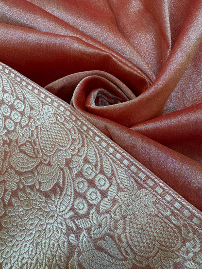 Pure Banarasi Katan Tissue Silk Rangkaat Saree