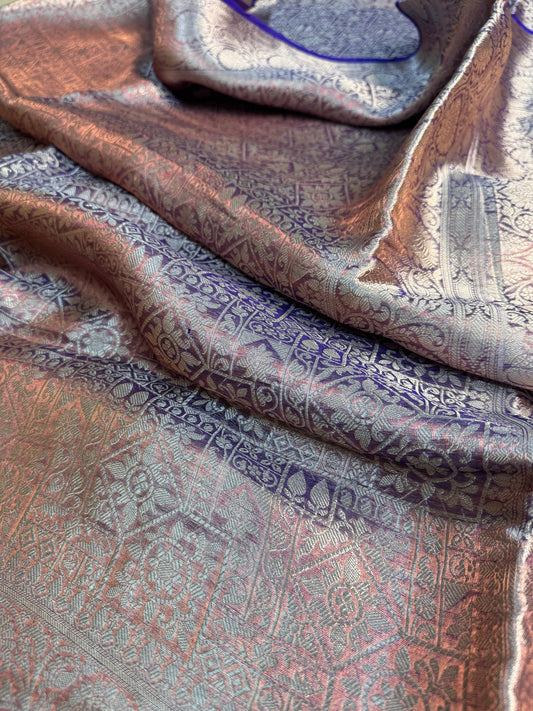 Pure Banarasi Tissue Silk Brocade Saree