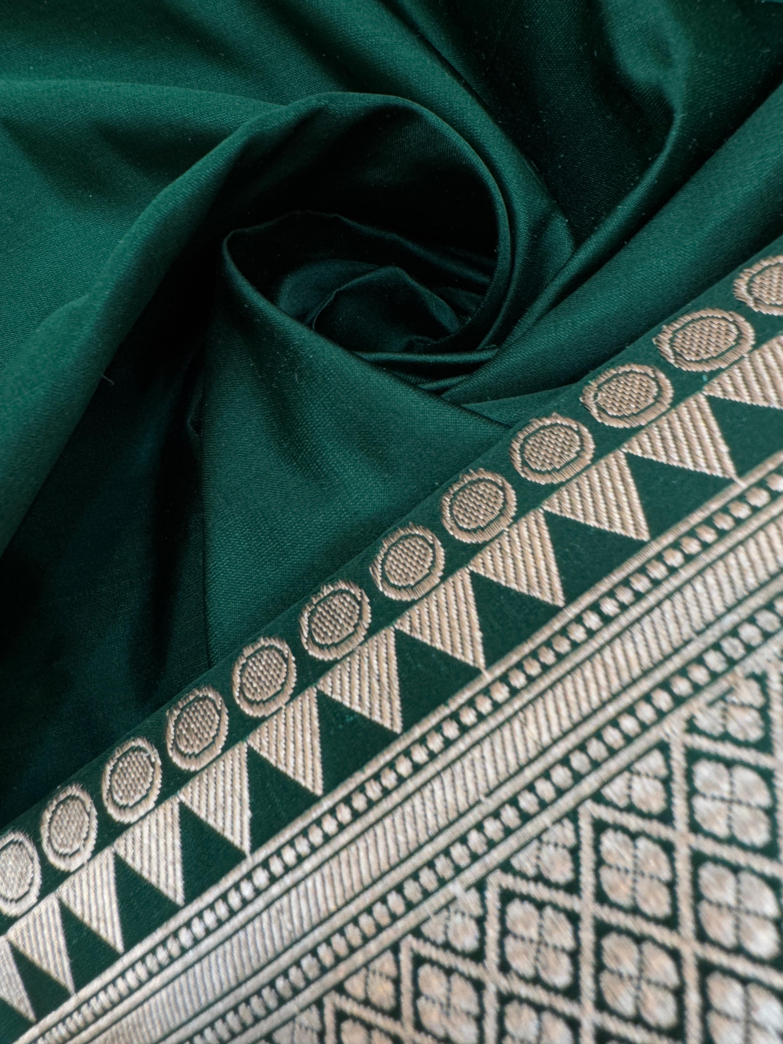 Pure Banarasi Katan Silk Ghat Saree