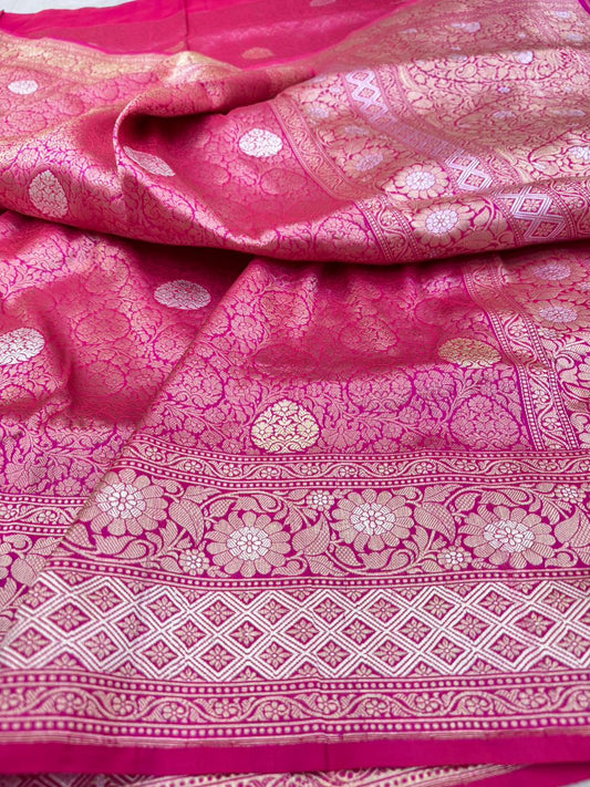 Pure Banarasi Katan Silk Brocade Saree