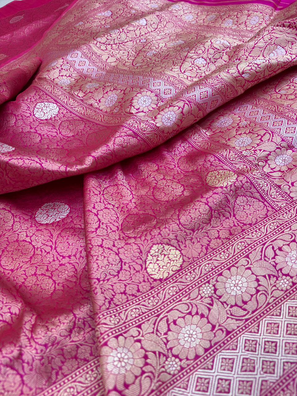 Pure Banarasi Katan Silk Brocade Saree