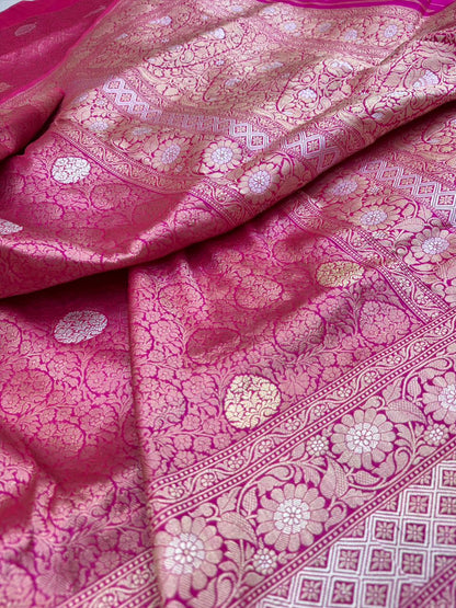 Pure Banarasi Katan Silk Brocade Saree