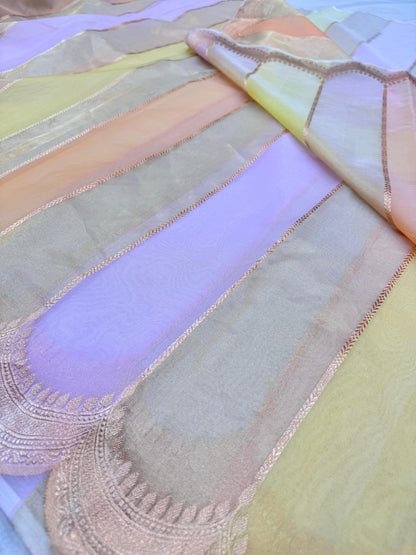 Pure Banarasi Kora Silk Kiara Advani Inspired Saree