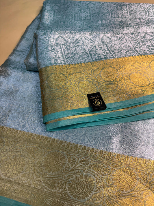 Pure Banarasi Tissue Silk Brocade Saree